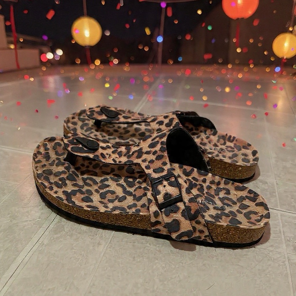 Leopard Print Sandals